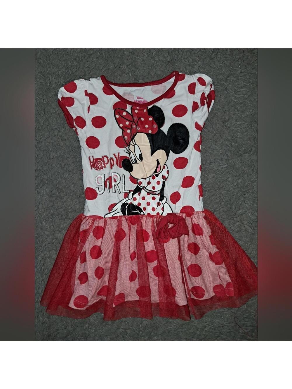 Disney Minnie Mouse Red and White Polka Dot Dress